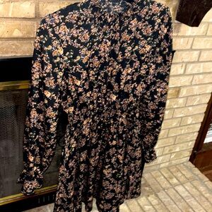 Bohemian flower dress super cute for winter fall